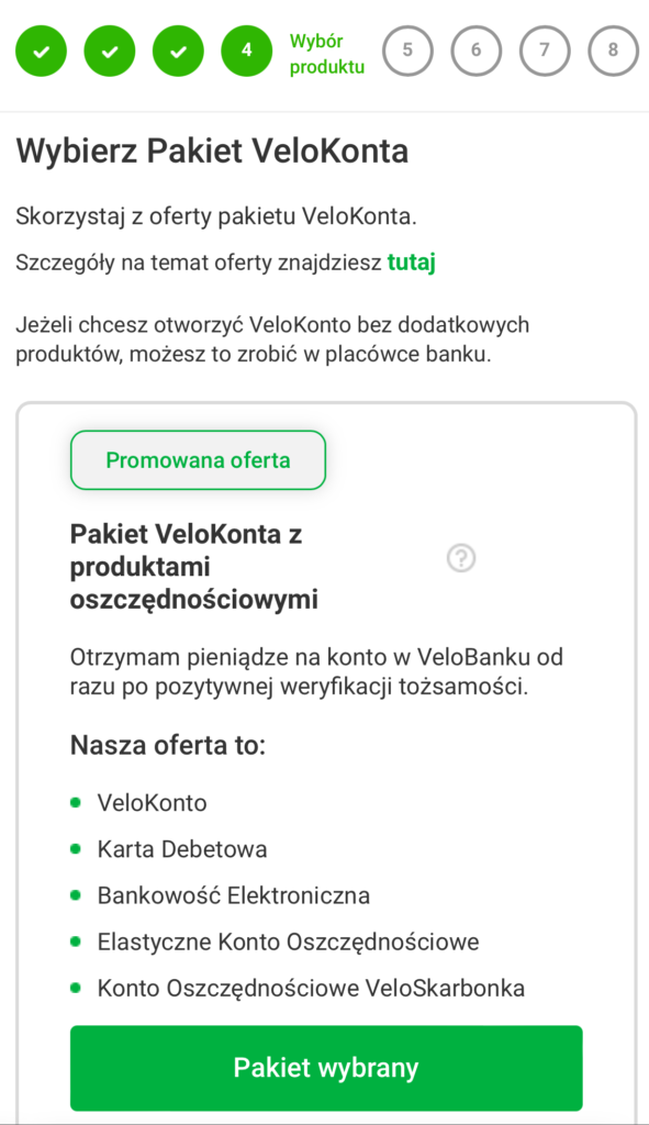 wniosek-velokonto-5-wybierz-pakiet-i-przejdz-dalej